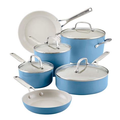 hard anodized cookware on glass cooktop